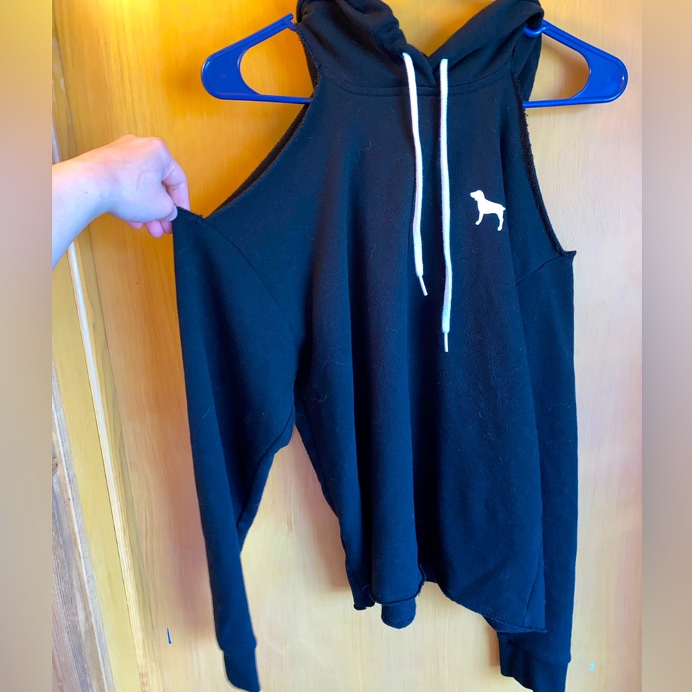 SOLD PINK Cold Shoulder Hoodie